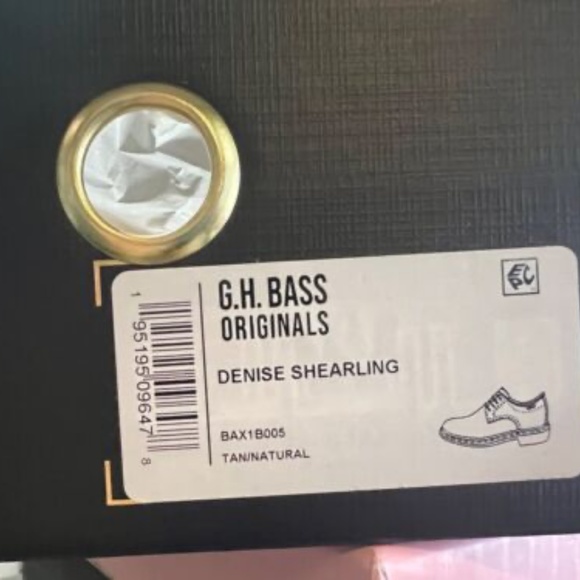 NEW G.H. Bass Women's DENISE SHEARLING Suede Lace Up Derby Oxford Shoes NIB - Picture 4 of 15